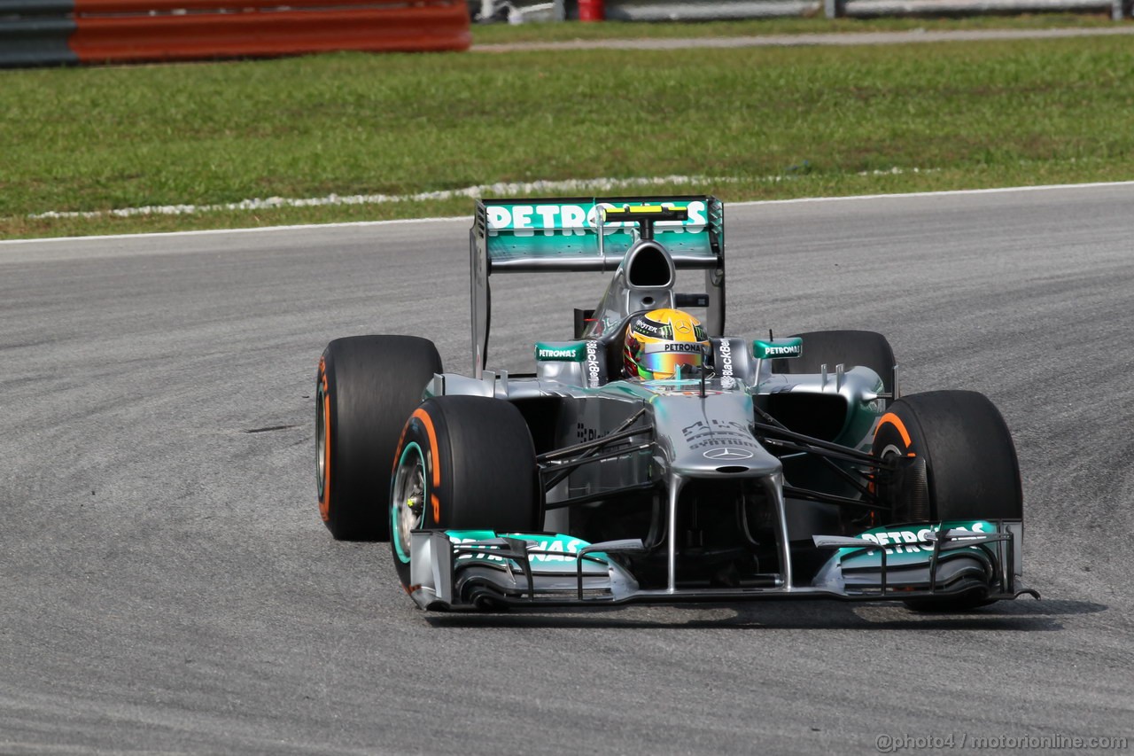 GP MALESIA, 22.03.2013- Prove Libere 1, Nico Rosberg (GER) Mercedes AMG F1 W04