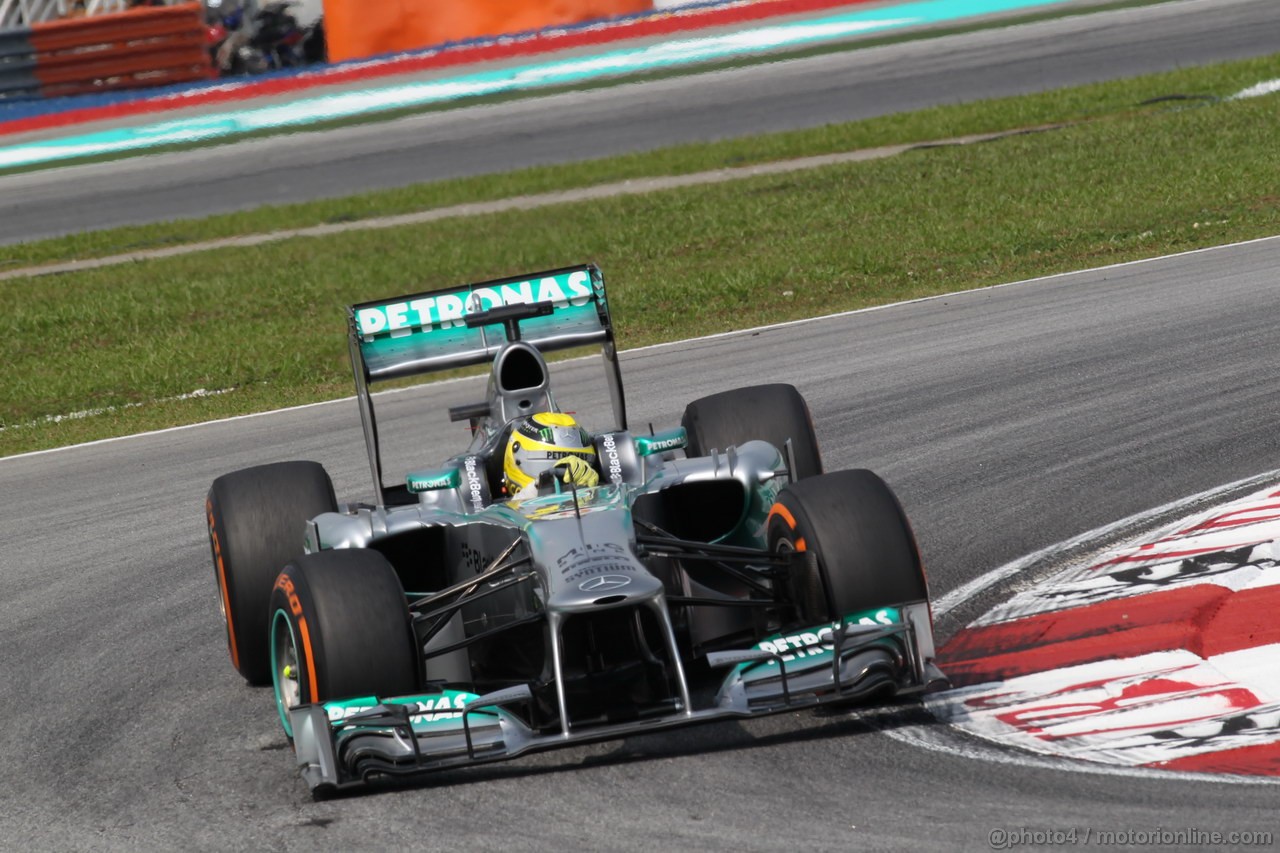 GP MALESIA, 22.03.2013- Prove Libere 1, Nico Rosberg (GER) Mercedes AMG F1 W04