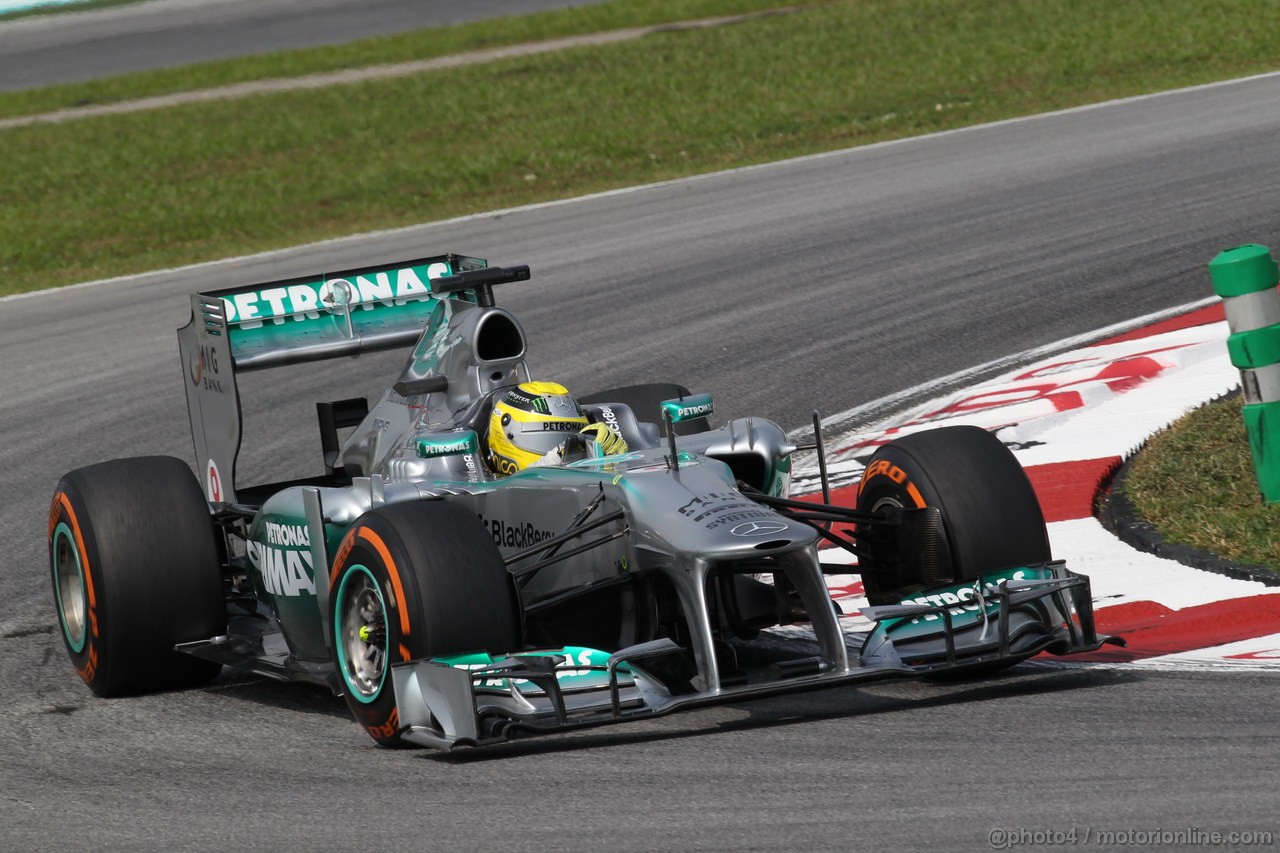 GP MALESIA, 22.03.2013- Prove Libere 1, Nico Rosberg (GER) Mercedes AMG F1 W04