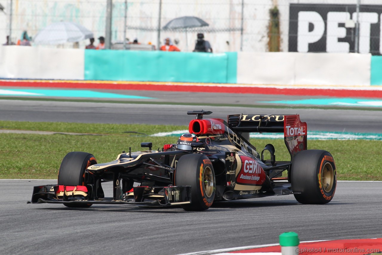 GP MALESIA, 22.03.2013- Prove Libere 1, Kimi Raikkonen (FIN) Lotus F1 Team E21