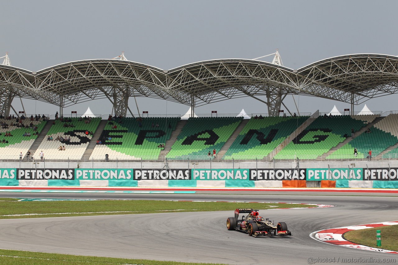 GP MALESIA, 22.03.2013- Prove Libere 1, Kimi Raikkonen (FIN) Lotus F1 Team E21