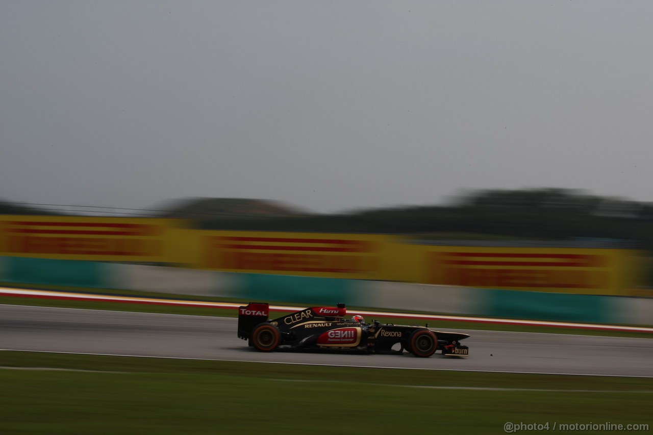 GP MALESIA, 22.03.2013- Prove Libere 1, Kimi Raikkonen (FIN) Lotus F1 Team E21