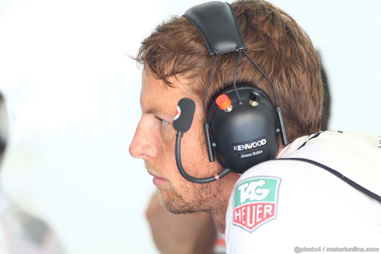 GP MALESIA, 22.03.2013- Prove Libere 1, Jenson Button (GBR) McLaren Mercedes MP4-28