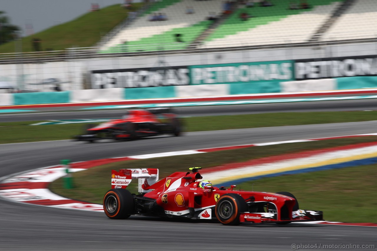 GP MALESIA, 22.03.2013- Prove Libere 1, Felipe Massa (BRA) Ferrari F138