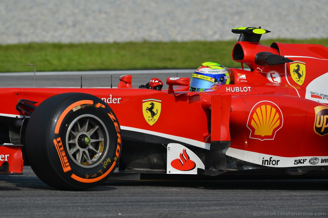 GP MALESIA, 22.03.2013- Prove Libere 1, Felipe Massa (BRA) Ferrari F138