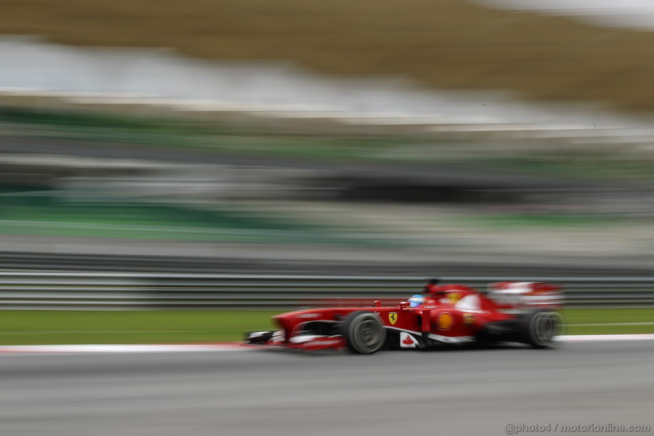 GP MALESIA, 22.03.2013 - Prove Libere 2, Fernando Alonso (ESP) Ferrari F138