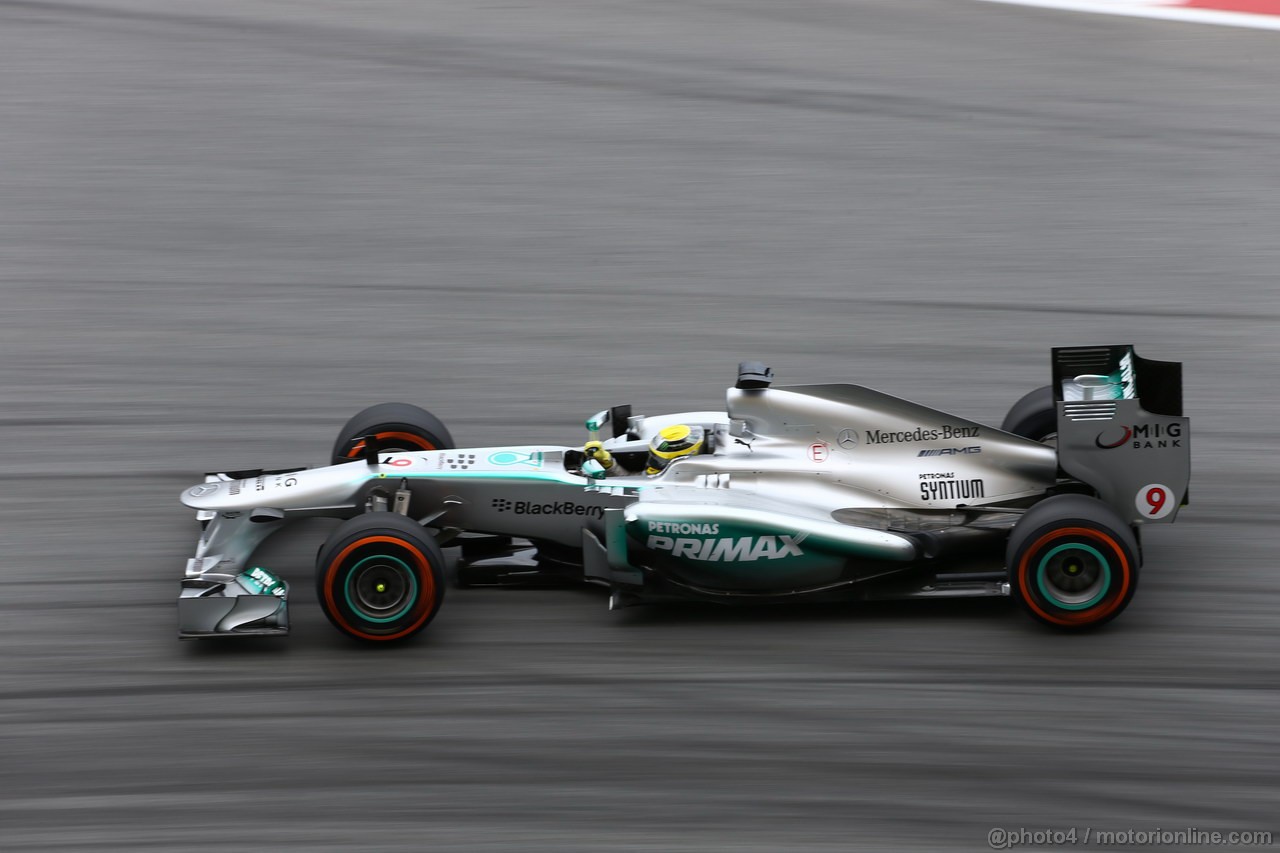 GP MALESIA, 22.03.2013 - Prove Libere 2, Nico Rosberg (GER) Mercedes AMG F1 W04