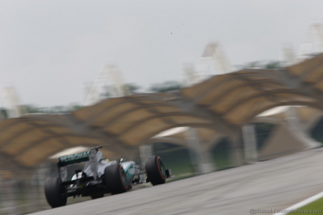 GP MALESIA, 22.03.2013 - Prove Libere 2, Nico Rosberg (GER) Mercedes AMG F1 W04