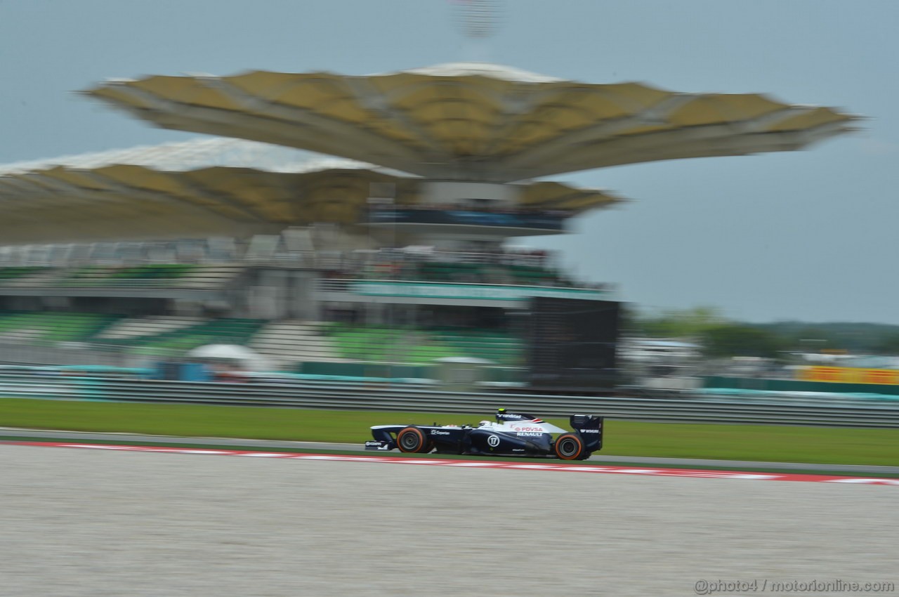 GP MALESIA, 22.03.2013 - Prove Libere 2, Valtteri Bottas (FIN), Williams F1 Team FW35