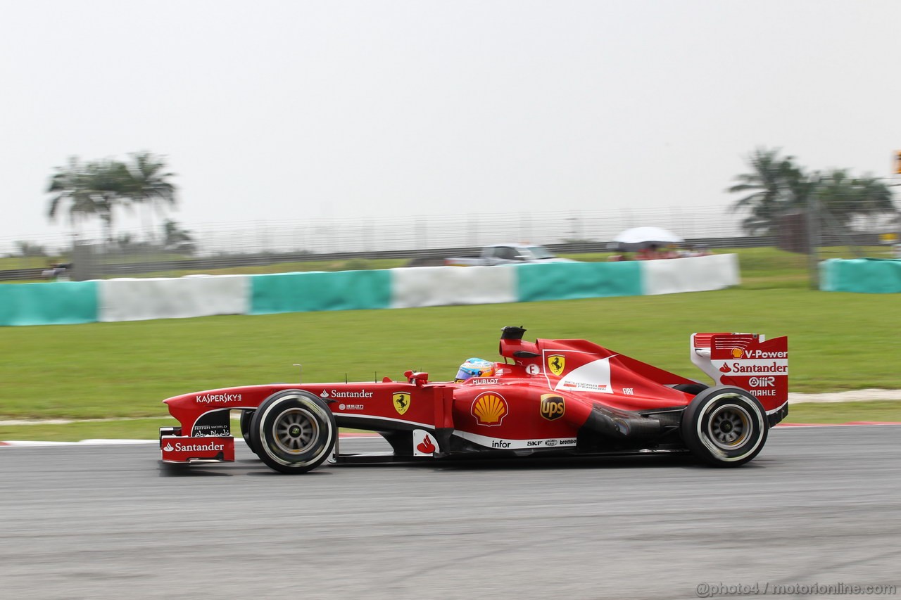 GP MALESIA, 22.03.2013 - Prove Libere 2, Felipe Massa (BRA) Ferrari F138