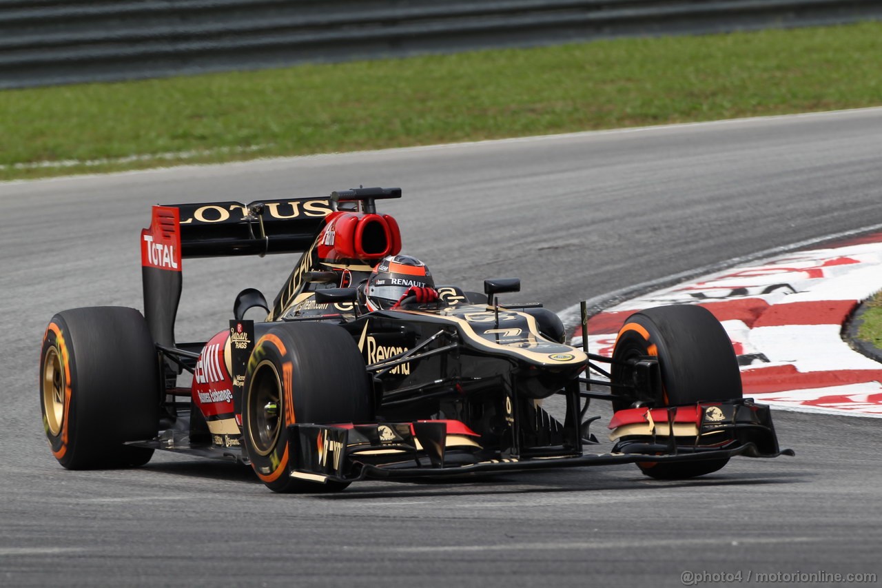 GP MALESIA, 22.03.2013 - Prove Libere 2, Kimi Raikkonen (FIN) Lotus F1 Team E21