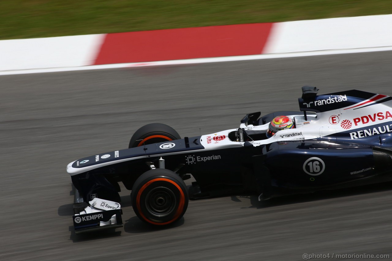 GP MALESIA, 22.03.2013 - Prove Libere 2, Pastor Maldonado (VEN) Williams F1 Team FW35