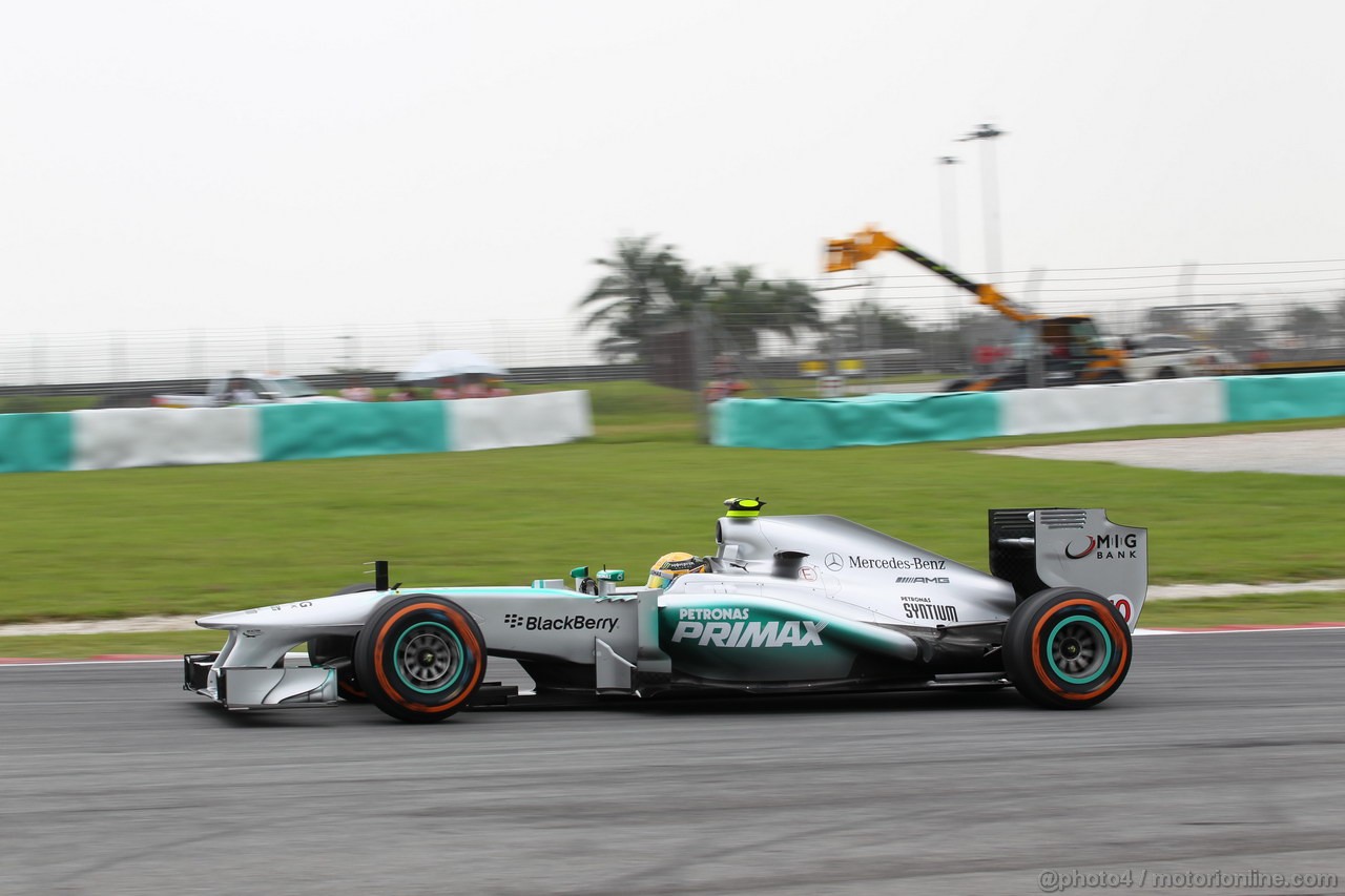 GP MALESIA, 22.03.2013 - Prove Libere 2, Lewis Hamilton (GBR) Mercedes AMG F1 W04