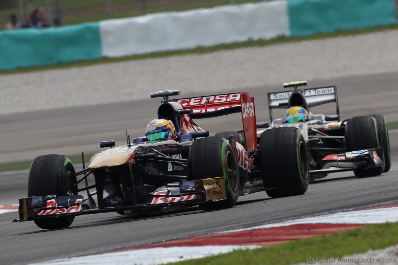 GP MALESIA, 22.03.2013 - Prove Libere 2, Jean-Eric Vergne (FRA) Scuderia Toro Rosso STR8