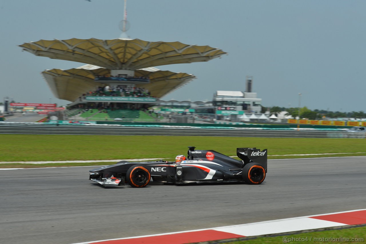 GP MALESIA, 22.03.2013 - Prove Libere 2, Nico Hulkenberg (GER) Sauber F1 Team C32