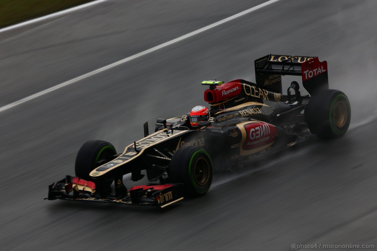 GP MALESIA, 22.03.2013 - Prove Libere 2, Romain Grosjean (FRA) Lotus F1 Team E213