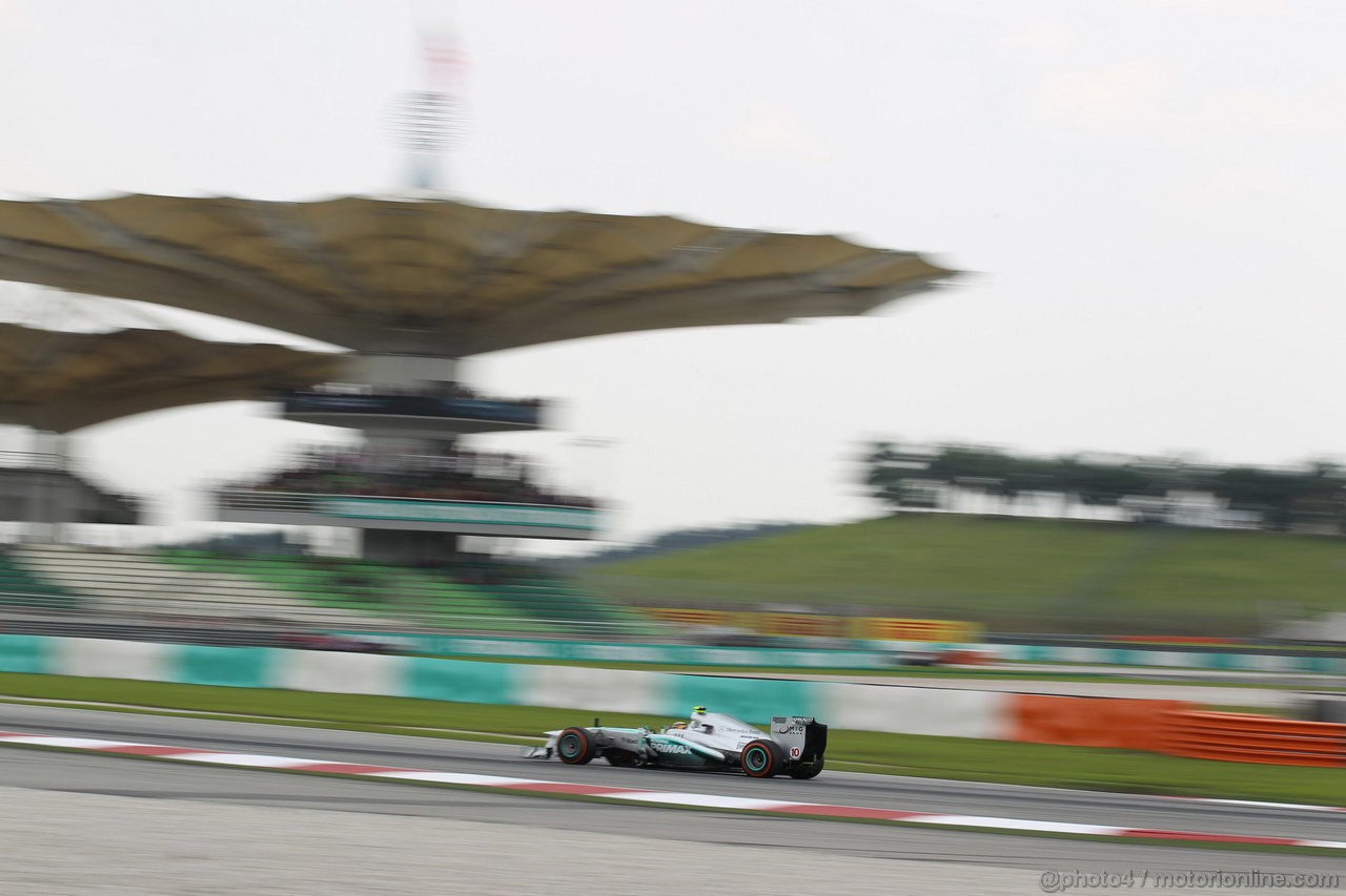 GP MALESIA, 22.03.2013 - Prove Libere 2, Lewis Hamilton (GBR) Mercedes AMG F1 W04