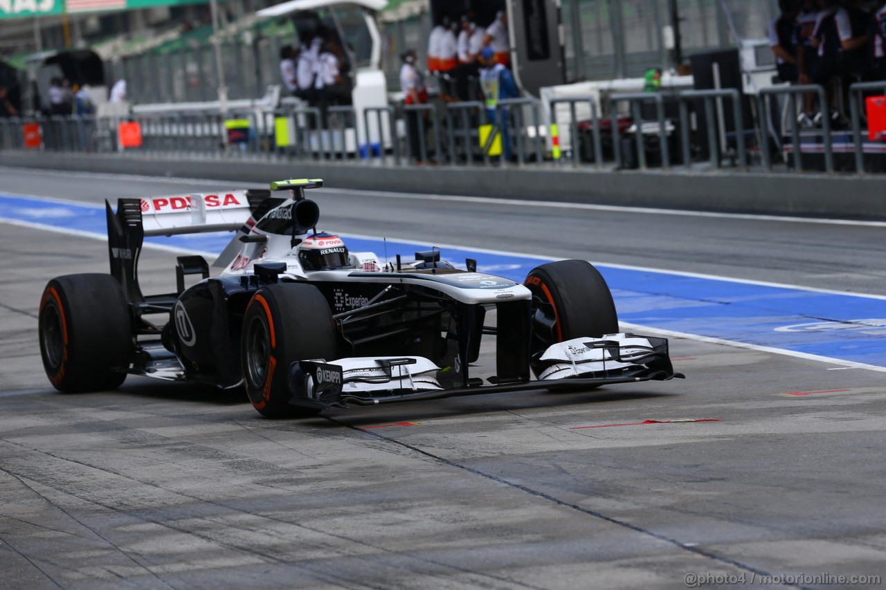 GP MALESIA, 22.03.2013 - Prove Libere 2, Valtteri Bottas (FIN), Williams F1 Team FW35