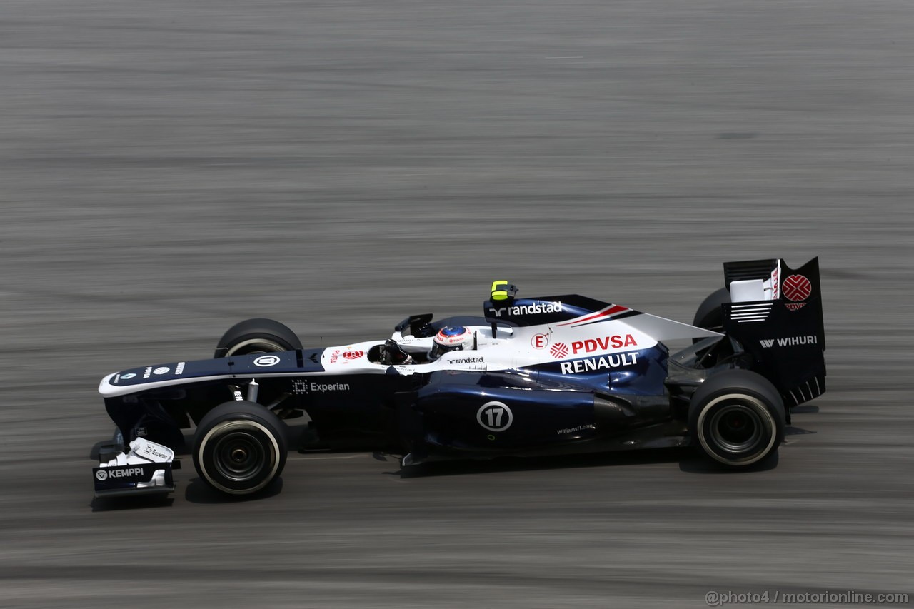 GP MALESIA, 22.03.2013 - Prove Libere 2, Valtteri Bottas (FIN), Williams F1 Team FW35