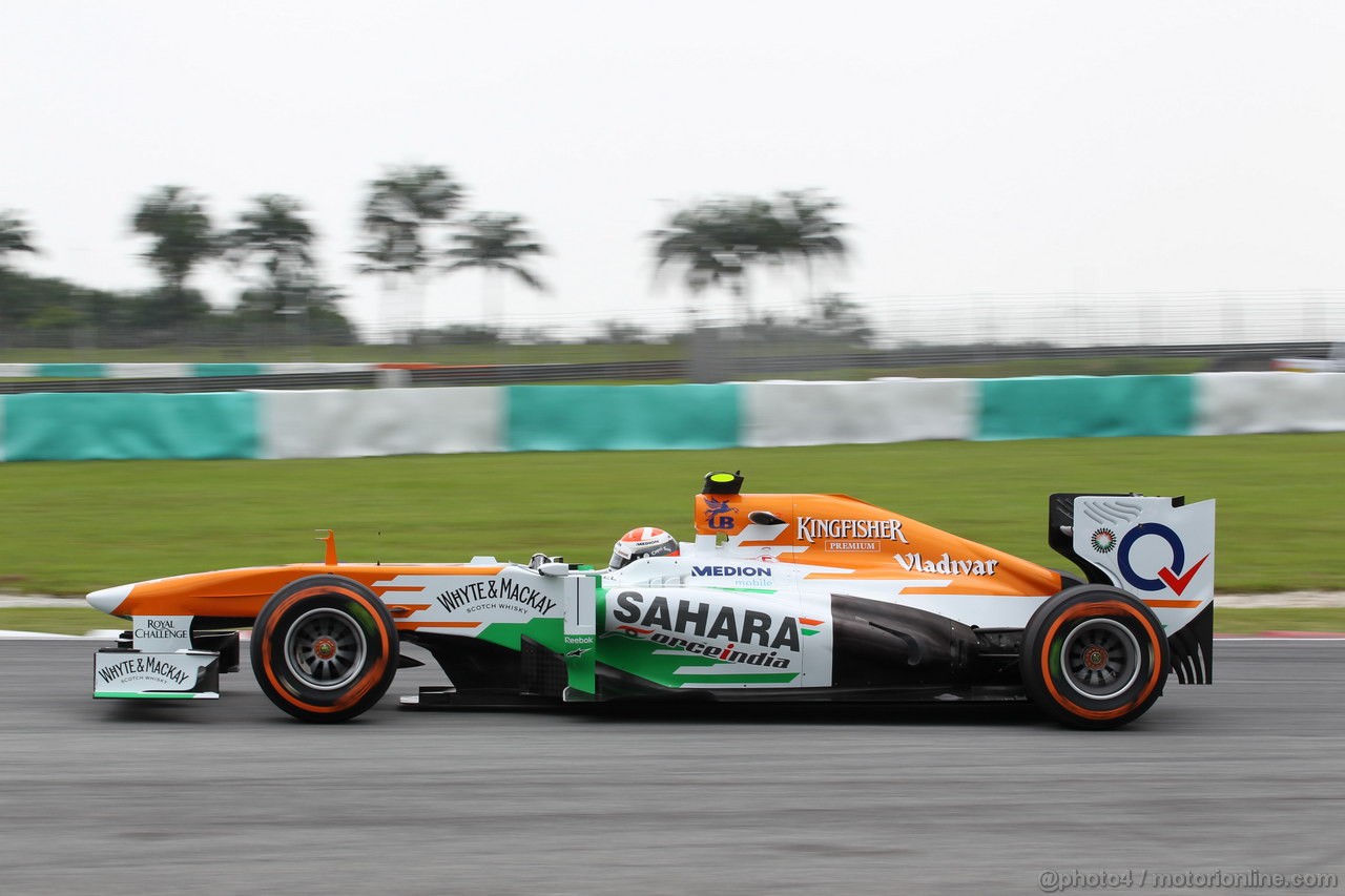 GP MALESIA, 22.03.2013 - Prove Libere 2, Adrian Sutil (GER), Sahara Force India F1 Team VJM06