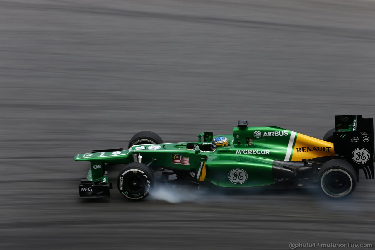 GP MALESIA, 22.03.2013 - Prove Libere 2, Charles Pic (FRA) Caterham F1 Team CT03