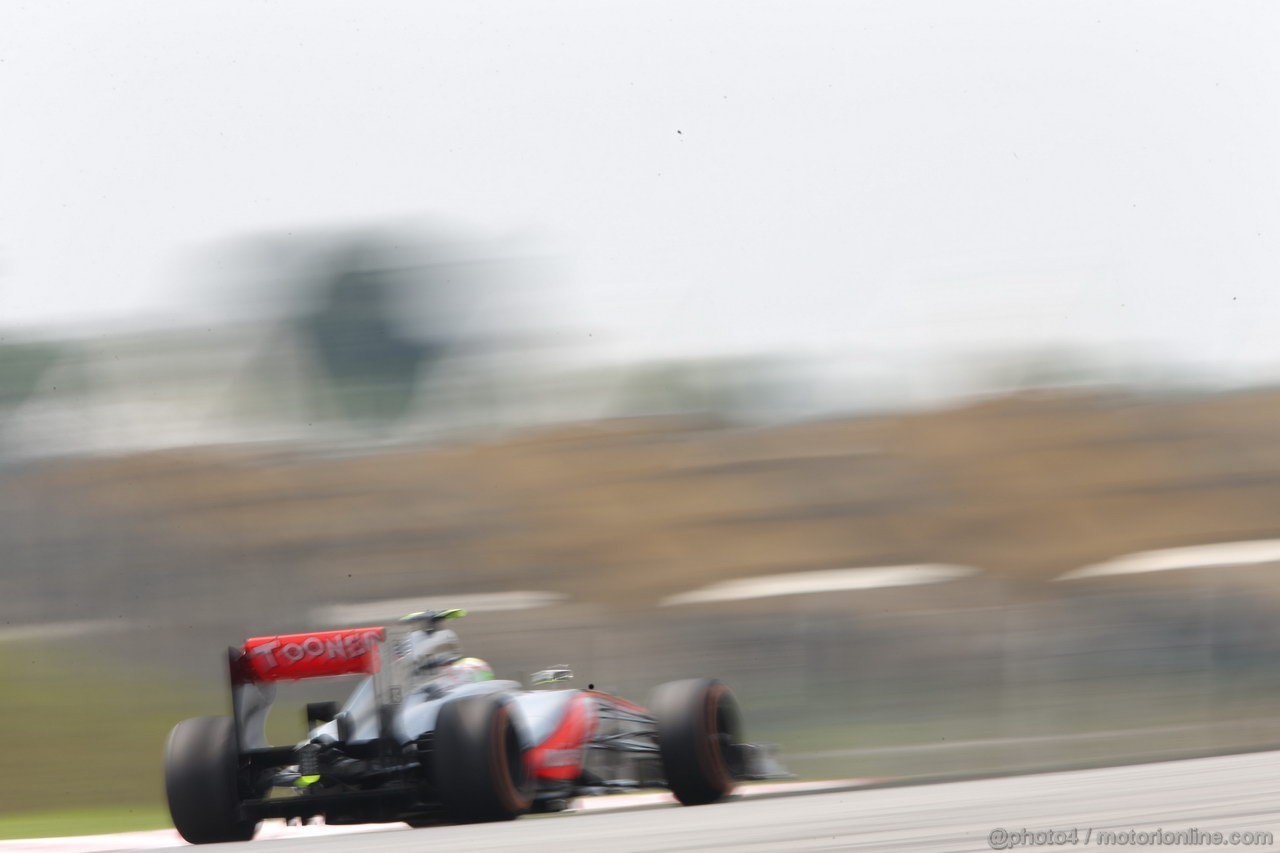 GP MALESIA, 22.03.2013 - Prove Libere 2, Sergio Perez (MEX) McLaren MP4-28