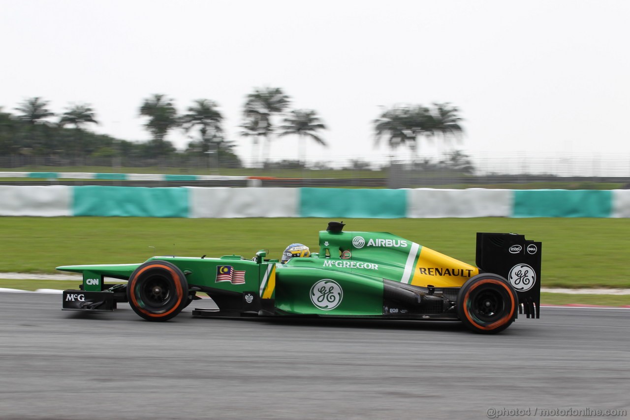 GP MALESIA, 22.03.2013 - Prove Libere 2, Charles Pic (FRA) Caterham F1 Team CT03