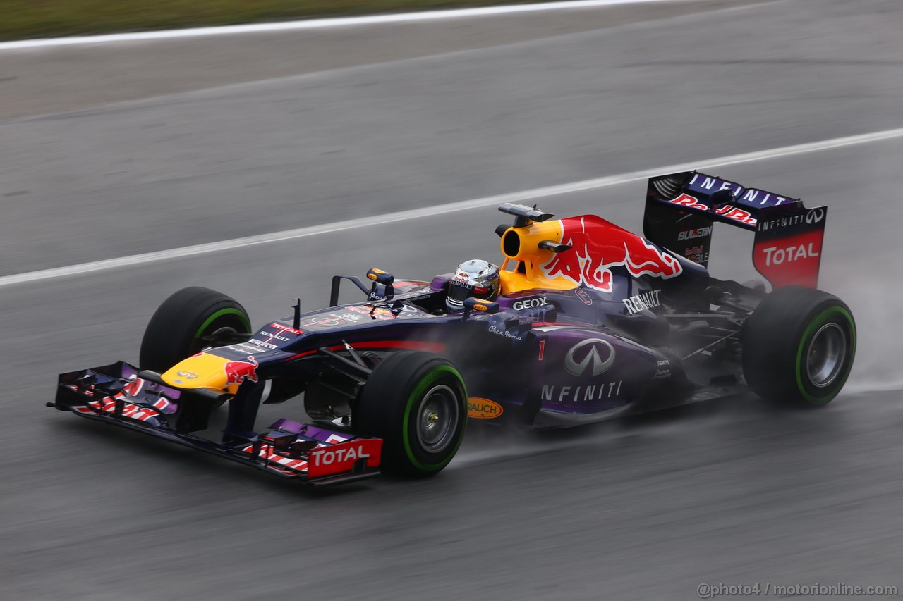 GP MALESIA, 22.03.2013 - Prove Libere 2, Sebastian Vettel (GER) Red Bull Racing RB9