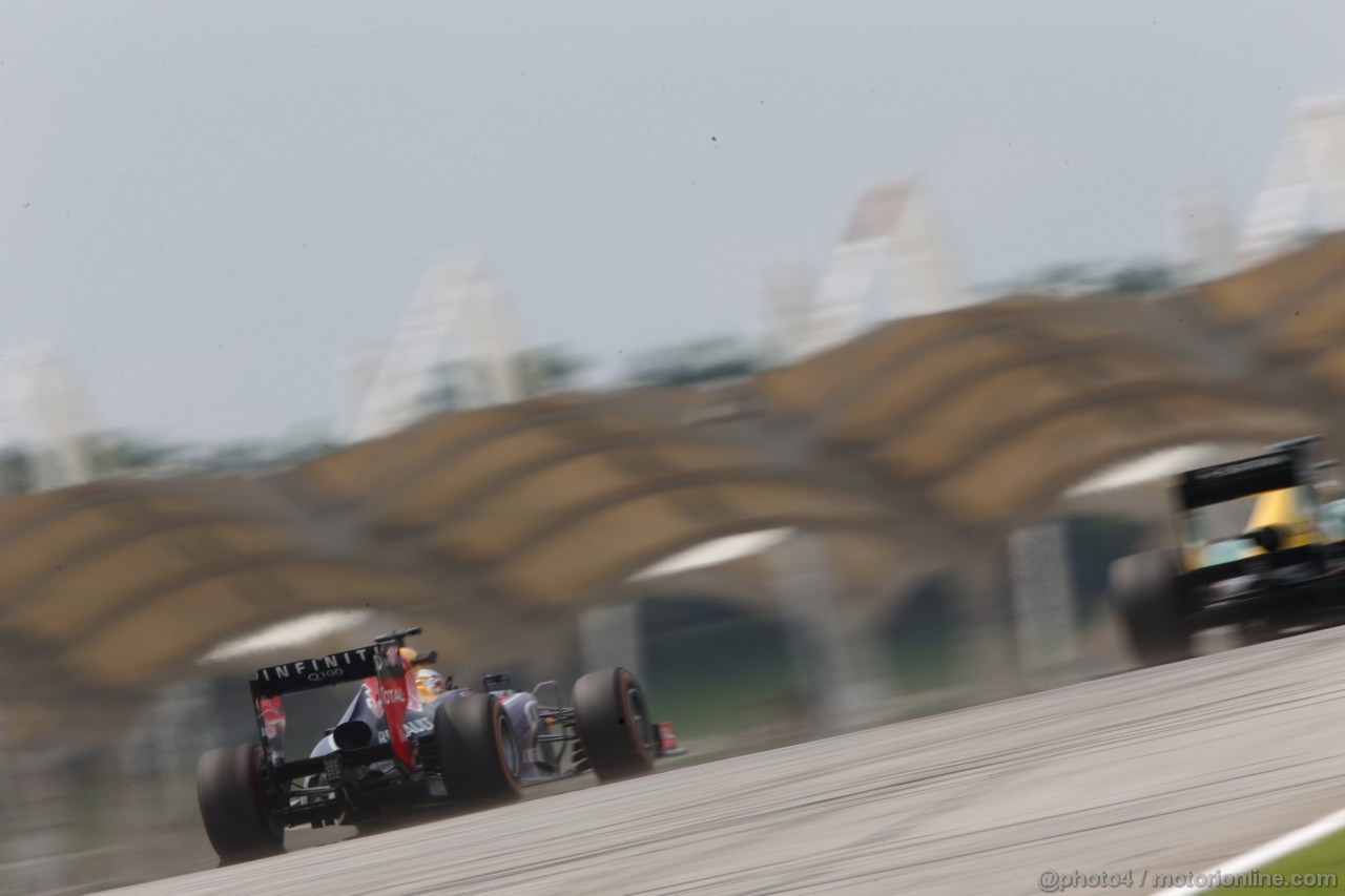 GP MALESIA, 22.03.2013 - Prove Libere 2, Sebastian Vettel (GER) Red Bull Racing RB9