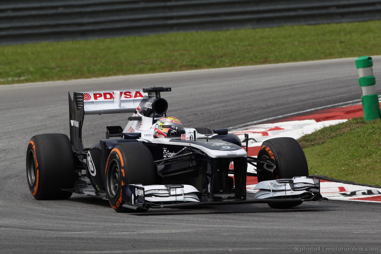 GP MALESIA, 22.03.2013 - Prove Libere 2, Pastor Maldonado (VEN) Williams F1 Team FW35