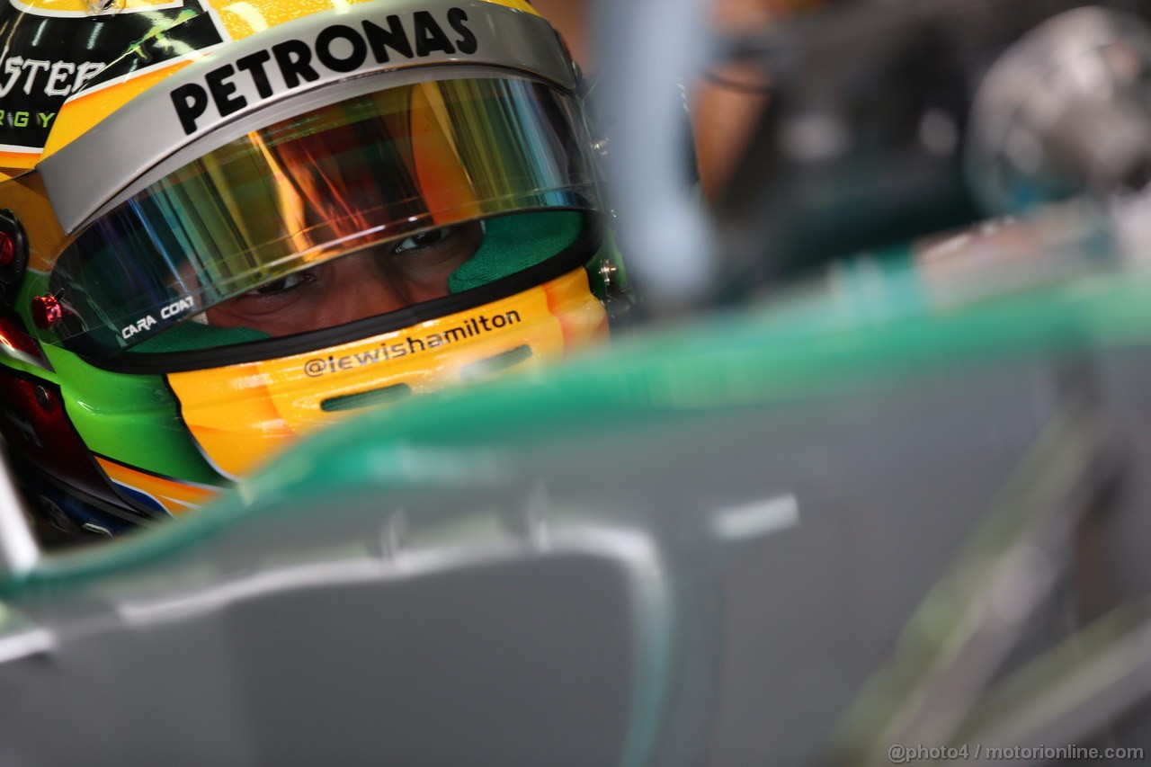 GP MALESIA, 22.03.2013 - Prove Libere 2, Lewis Hamilton (GBR) Mercedes AMG F1 W04