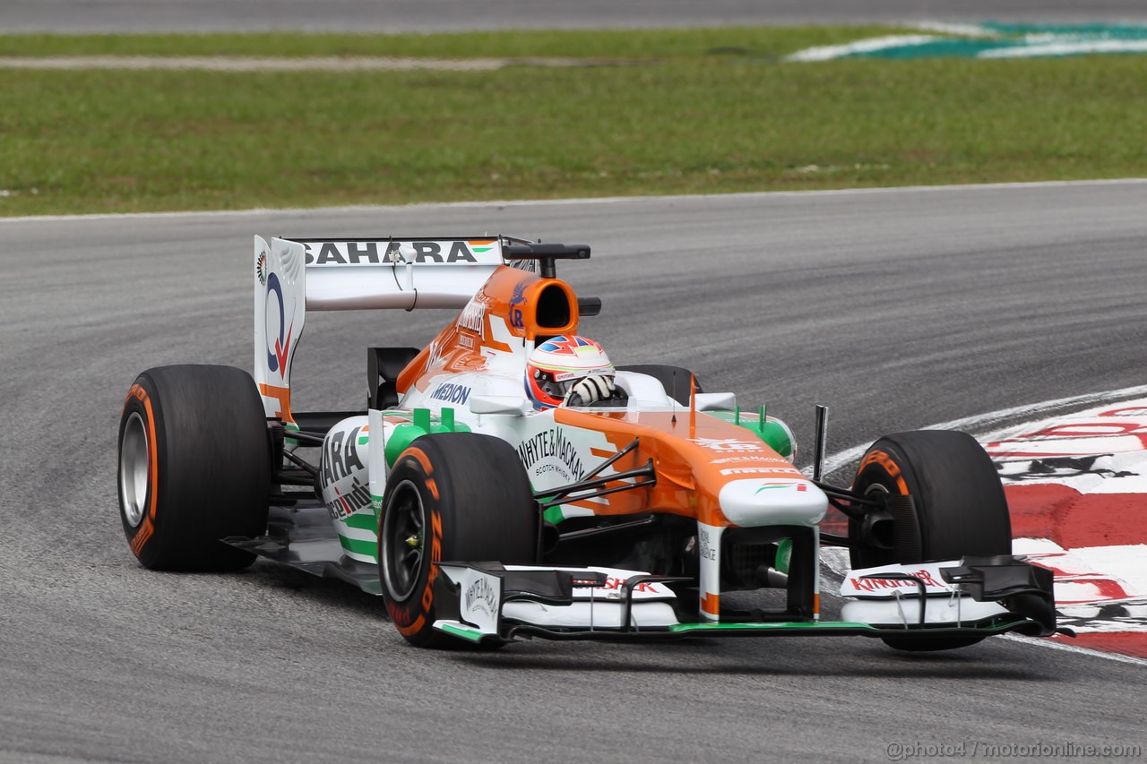 GP MALESIA, 22.03.2013 - Prove Libere 2, Paul di Resta (GBR) Sahara Force India F1 Team VJM06