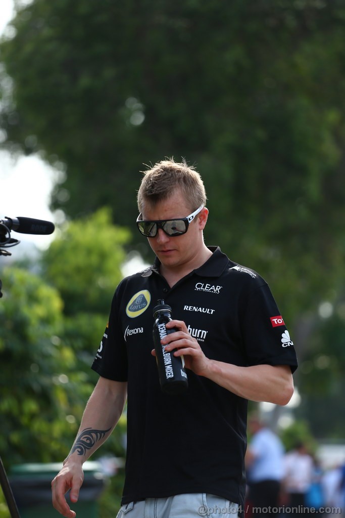 GP MALESIA, 22.03.2013 - Prove Libere 2, Kimi Raikkonen (FIN) Lotus F1 Team E21