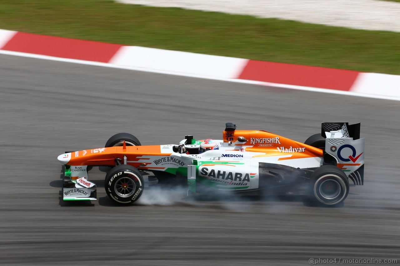 GP MALESIA, 22.03.2013 - Prove Libere 2, Paul di Resta (GBR) Sahara Force India F1 Team VJM06