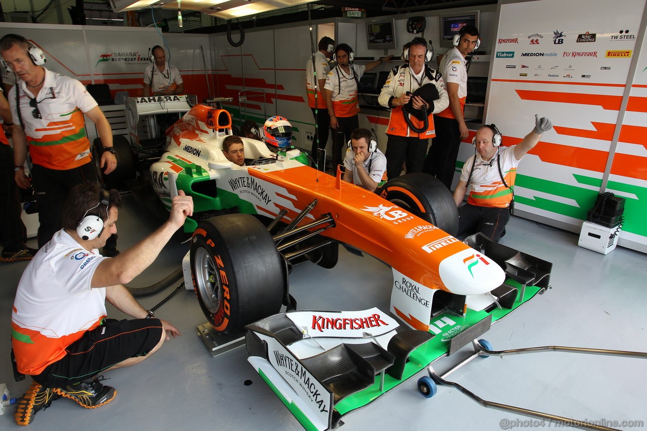 GP MALESIA, 22.03.2013 - Prove Libere 2, Paul di Resta (GBR) Sahara Force India F1 Team VJM06