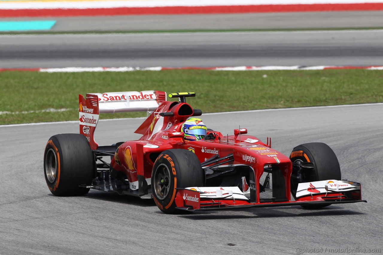 GP MALESIA, 22.03.2013 - Prove Libere 2, Felipe Massa (BRA) Ferrari F138