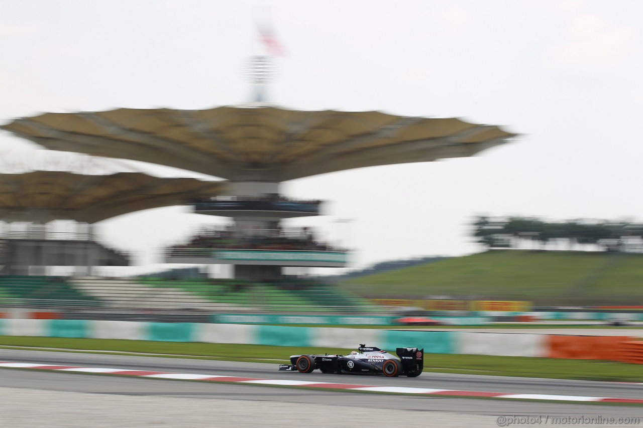 GP MALESIA, 22.03.2013 - Prove Libere 2, Pastor Maldonado (VEN) Williams F1 Team FW35