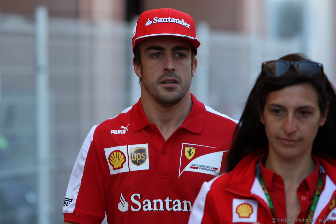 GP MONACO, 26.05.2013- Fernando Alonso (ESP) Ferrari F138 