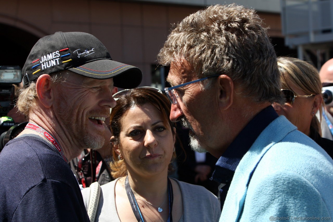 GP MONACO, 26.05.2013- Ron Howard (USA), Film Director e Eddie Jordan