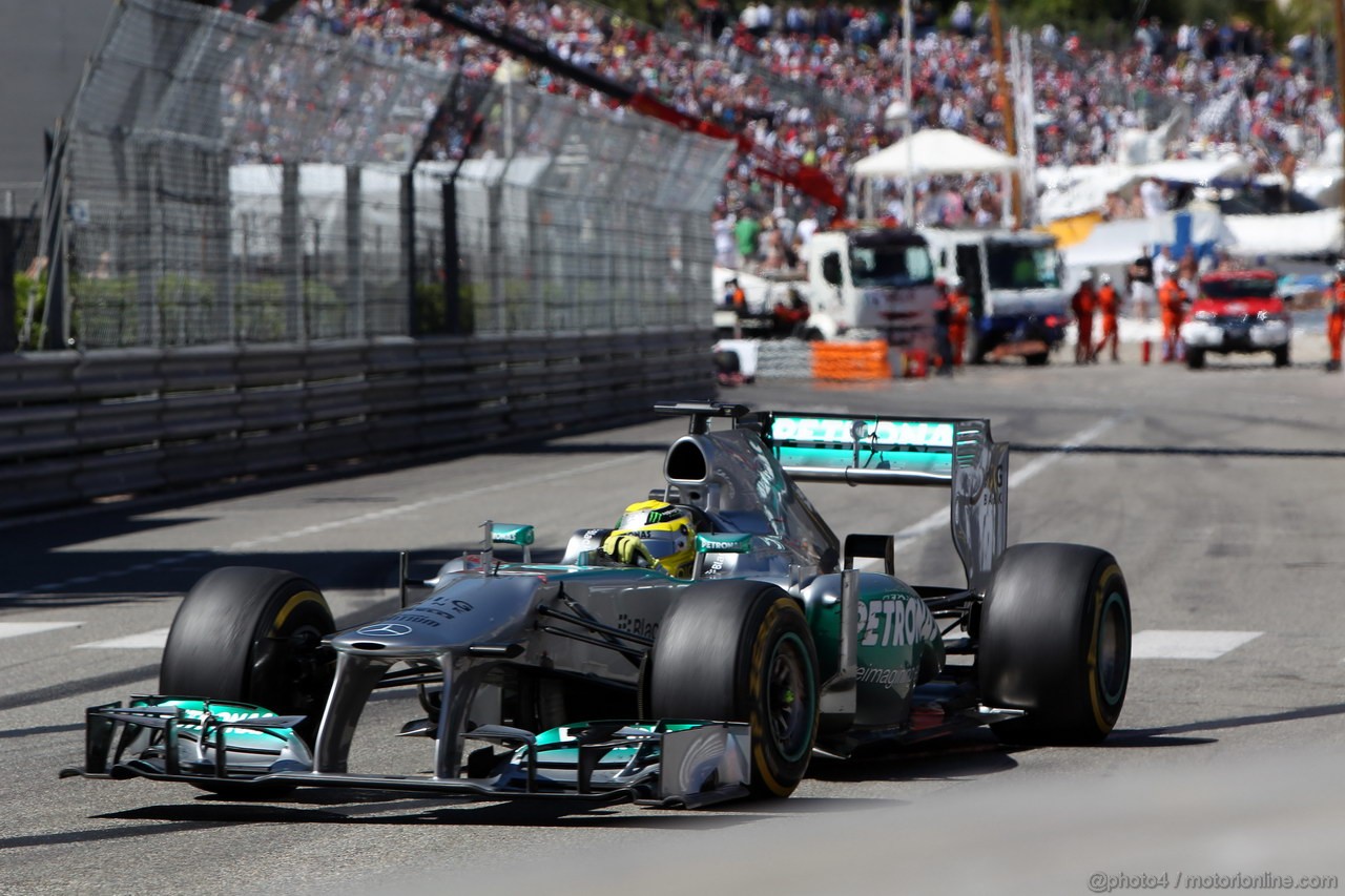 GP MONACO, 26.05.2013- Gara, Nico Rosberg (GER) Mercedes AMG F1 W04 