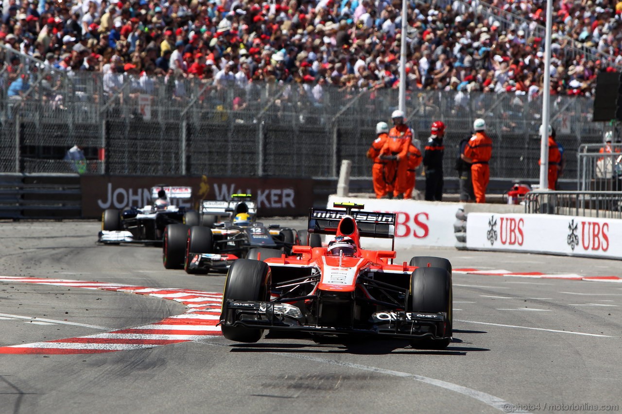 GP MONACO, 26.05.2013- Gara, Max Chilton (GBR), Marussia F1 Team MR02 