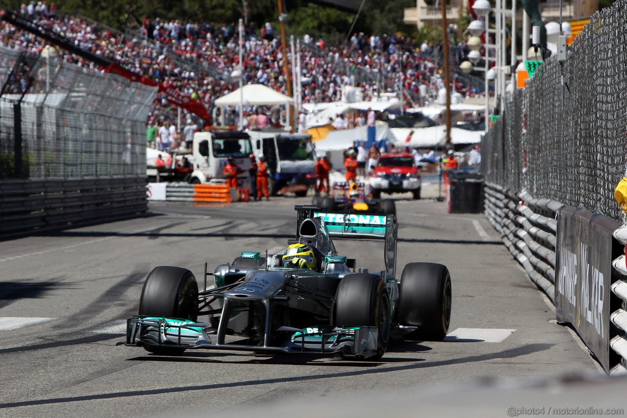 GP MONACO, 26.05.2013- Gara, Nico Rosberg (GER) Mercedes AMG F1 W04 