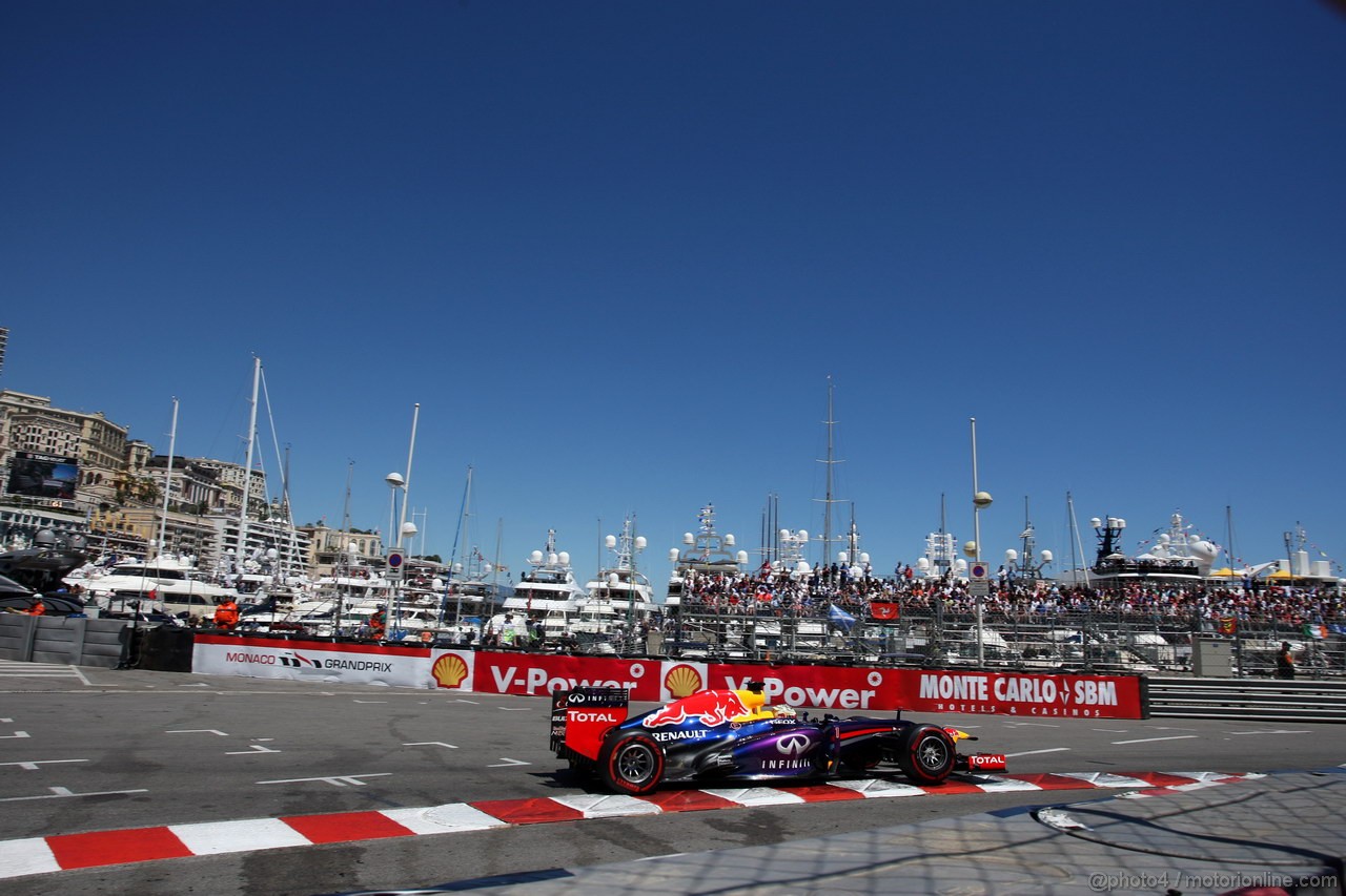 GP MONACO, 26.05.2013- Gara, Sebastian Vettel (GER) Red Bull Racing RB9 