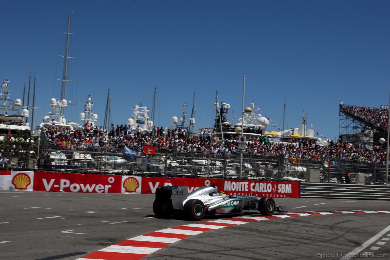 GP MONACO, 26.05.2013- Gara, Nico Rosberg (GER) Mercedes AMG F1 W04 