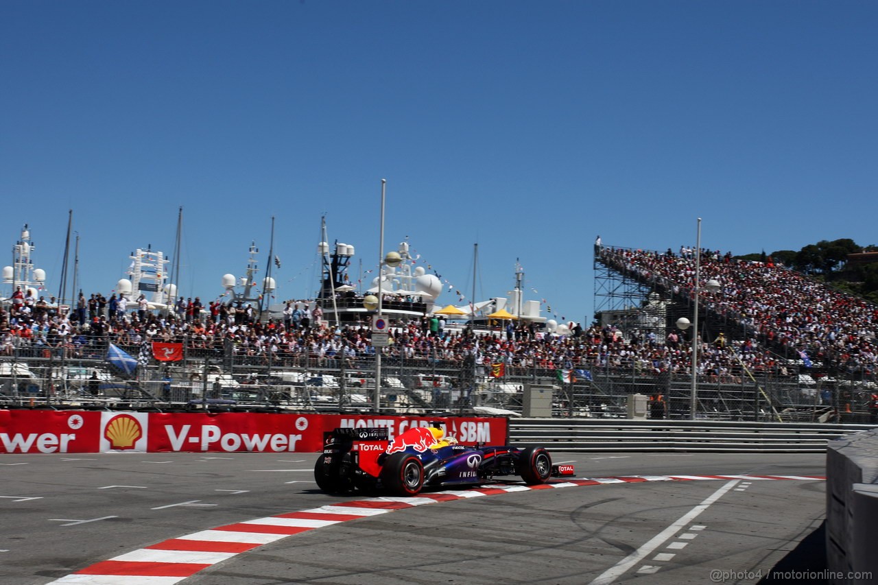 GP MONACO, 26.05.2013- Gara, Sebastian Vettel (GER) Red Bull Racing RB9 