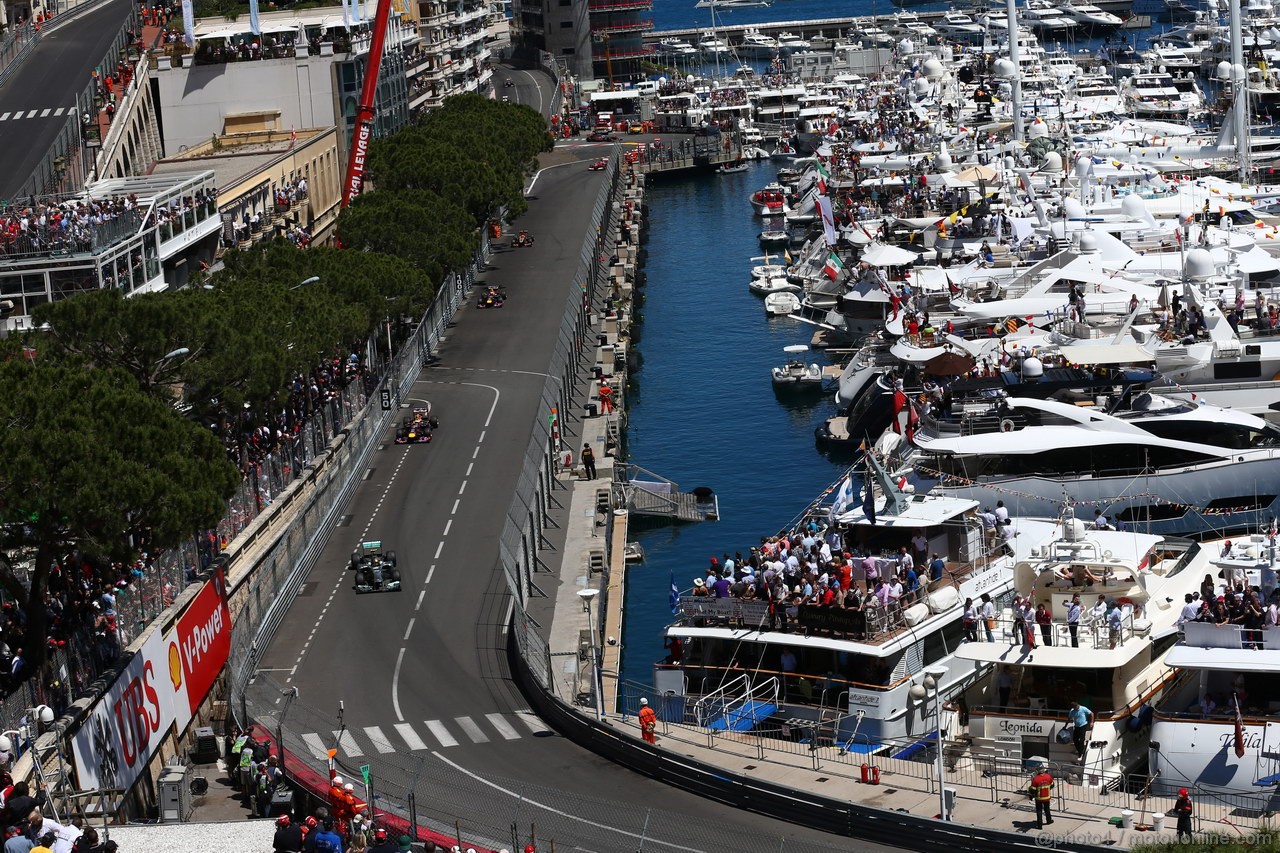 GP MONACO, 26.05.2013- Gara, Lewis Hamilton (GBR) Mercedes AMG F1 W04 