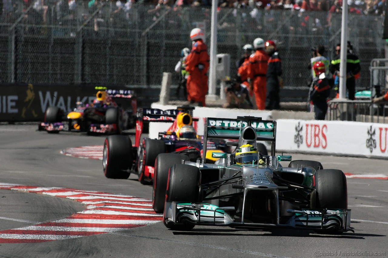 GP MONACO, 26.05.2013- Gara,Nico Rosberg (GER) Mercedes AMG F1 W04 