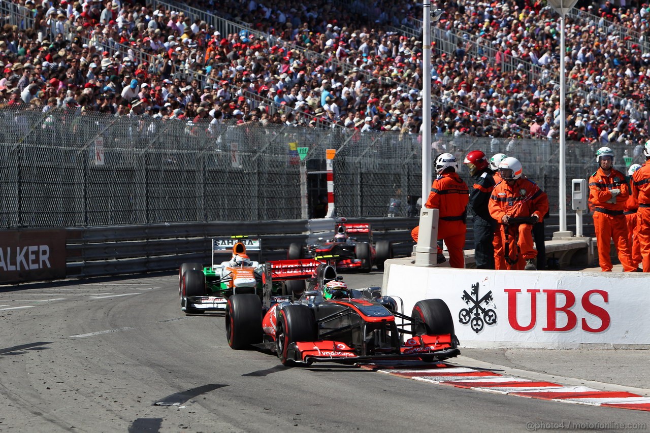 GP MONACO, 26.05.2013- Gara, Sergio Perez (MEX) McLaren MP4-28 