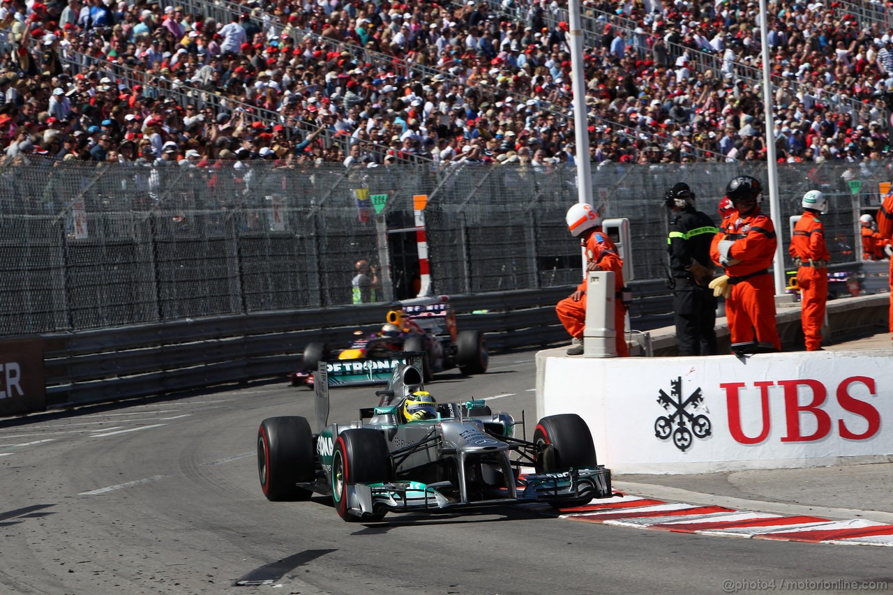 GP MONACO, 26.05.2013- Gara, Nico Rosberg (GER) Mercedes AMG F1 W04 