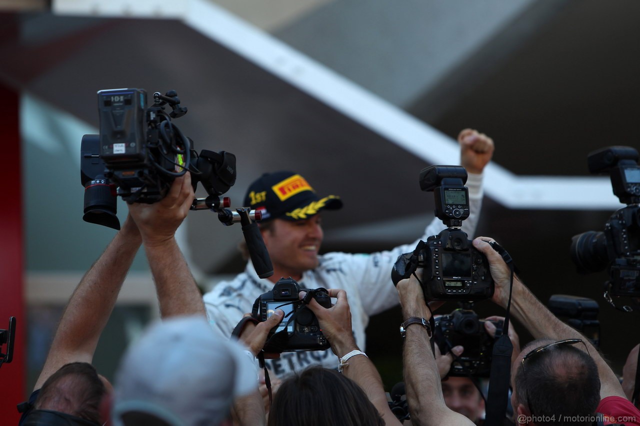 GP MONACO, 26.05.2013- Gara, Nico Rosberg (GER) Mercedes AMG F1 W04 vincitore